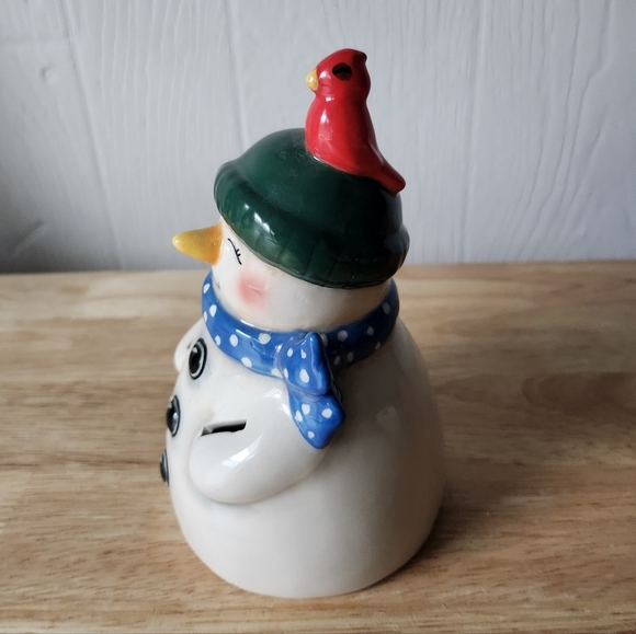 Christmas Snowman Porcelain Figurine - Picture 5 of 5